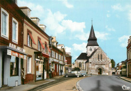 Delcampe - Serquigny  L'eglise La Grande Rue La Boulangerie Et La Boucherie - Serquigny