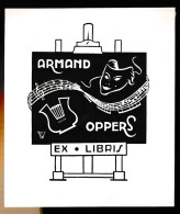 Delcampe - . EX LIBRIS  10 X 9  CM       =   Back Top Glue Residue - Ex Libris