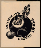 Delcampe - . EX LIBRIS  11 X 9  CM       =   Back Top Glue Residue - Ex Libris