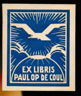 Delcampe - . EX LIBRIS 7 X 6 CM       =   Back Top Glue Residue - Ex Libris