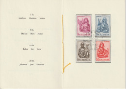 Delcampe - Schweiz Suisse 1961: Evangelisten Zu 381-384 Mi 738-741 Yv 66 C-F FB N°41 ET-⊙ BERN 18.IX.61 Ausgabetag (SBK CHF 250.00) - FDC