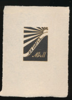 Delcampe - . EX LIBRIS      9 X 7     CM       =   Back Top Glue Residue - Ex Libris