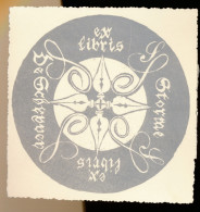 Delcampe - . EX LIBRIS      12 X 12     CM       =   Back Top Glue Residue - Ex Libris