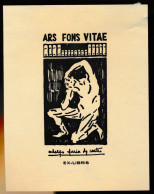 Delcampe - . EX LIBRIS      12 X 9    CM       =   Back Top Glue Residue - Ex Libris