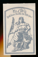 Delcampe - . EX LIBRIS      8 X 5    CM       =   Back Top Glue Residue - Ex Libris
