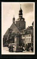 AK Hettstedt, Bergmannsdenkmal Neben Der Kirche - Hettstedt