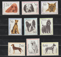 Delcampe - Poland Polska 1963 - Michel 1374/1382 Mnh** - Hunde