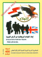 Delcampe - LIBYA 2010 ERROR/VARIETY Evacuation England UK Union Jack British Flag AlFateh #02 (MNH) - Briefmarken