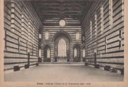 Delcampe - CARTOLINA  SIENA TOSCANA INTERNO CHIESA DI S. FRANCESCO Sec. XIII NON VIAGGIATA   X44 - Siena