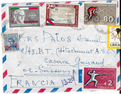 Delcampe - Sur Lettre   1966 URUGUAY - Uruguay