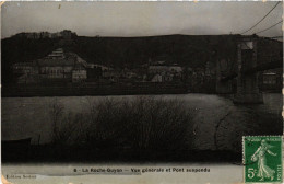 Delcampe - CPA La ROCHE-GUYON - Vue Générale Et Pont Suspendu (350156) - La Roche Guyon