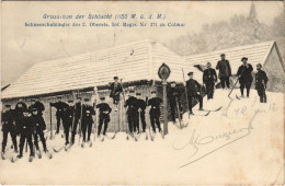 Delcampe - PC GRUSS VON DER SCHLUCHT, SCHNEESCHUHLAUFER, Vintage Postcard (b31082) - Zoll