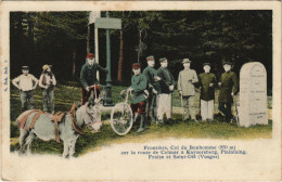 Delcampe - PC FRONTIÉRE, COL DU BONHOMME, Vintage Postcard (b31087) - Zoll