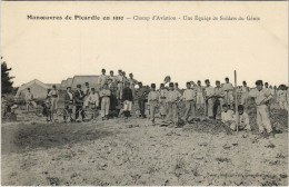 Delcampe - PC AVIATION, MANOEUVRES DE PICARDIE EN 1910, Vintage Postcard (b24512) - Fliegertreffen