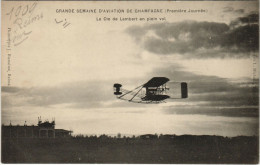 Delcampe - PC AVIATION, LA CTE DE LAMBERT EN PLEIN VOL, Vintage Postcard (b24500) - Fliegertreffen