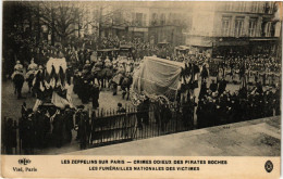 Delcampe - CPA LES ZEPPELINS SUR PARIS Les Funerailles Nationales Des Victimes (199936) - Beerdigungen