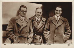 Delcampe - PC AVIATION, LOTTI, ASSOLANT, LEFÉVRE, Vintage Postcard (b24540) - Flieger