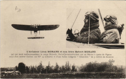 Delcampe - PC AVIATION LEON MORANE ET SON FRÉRE ROBERT MORANE (b24233) - Flieger
