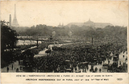 Delcampe - CPA PARIS 16e Fete De L'Independance Americaine 1918 (1249612) - Paris (16)