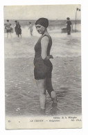 Delcampe - CPA RARE Circulée En F.M - LE CROTOY - Baigneuse - Edition De La Ménagère - - Le Crotoy