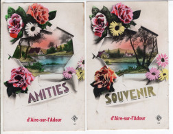 Delcampe - Cpa 40 Landes Souvenir Et Amities D Aire Sur Adour - Aire