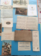 Delcampe - Scrapbooking :Carnet Dessin-1 Aquarelle-2 Lettres Manuscrites-2 Menus-1carte Naissance-3 Cartes Postales-2 Carte Visite - Sammlungen