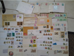 Delcampe - BELGIQUE - Lot De 95 Enveloppes Avec Affranchissements Divers Vers La France - Autres & Non Classés