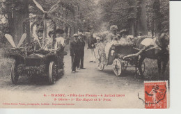 Delcampe - WASSY (52) -  Fête Des Fleurs - 4 Juillet 1909 - Envoyée En 1910 - état Correct - Wassy