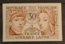 Delcampe - NON DENTELé. . N°1060   NEUF N** + 1956  FRANCE AMERIQUE SUD  ++ VU MR BEHR + + DISPERS. COLLECTION + - 1951-1960