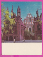 Delcampe - 313294 / Lithuania - Vilnius - Gothic Ensemble Of The Cathedral St. Anne And Bernardine 16th Century PC 1976 USSR - Chiese E Cattedrali