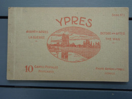Delcampe - Carnet YPRES Avant Et Après La Guerre - Ieper