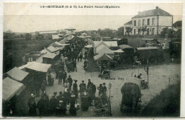 Delcampe - Cpa  Houdan Jour De La Foire St Mathieu ; Animée - Houdan