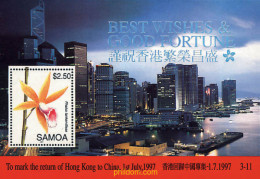 Delcampe - 93161 MNH SAMOA 1997 DEVOLUCION DE HONG KONG A LA CHINA - Samoa (Staat)