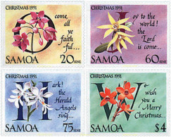 Delcampe - 93154 MNH SAMOA 1991 NAVIDAD - Samoa (Staat)