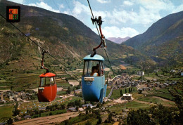 Delcampe - CPM - VALLS D'ANDORRA - ENCAMP - Vue Gale (Télécabines) - Edition Escudo De Oro - Andorra