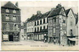 Delcampe - Cpa  Montdidier Librairie Rue De Roye - Montdidier