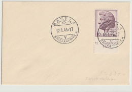 Delcampe - Schweiz Suisse 1946: Pestalozzi Zu 275 Mi 469 Yv 427 Mit ERROR-TAB Auf FDC Mit ET-Stempel  BASEL12.I.46 (Zu CHF 40.00) - FDC