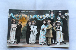Delcampe - AA830, Cpa 1937, Enfants, Série Mariage, En Avant La Musique, Humour - Humorvolle Karten