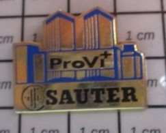 Delcampe - 713F Pin's Pins / Beau Et Rare / THEME : MARQUES / SAUTER PROVI+ - Marques