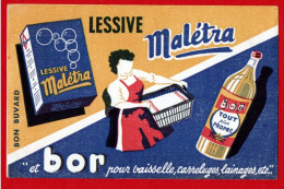 Delcampe - Buvard Lessive Malétra. - Wash & Clean