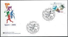 Delcampe - Nations Unies Genève - Sport 2005 - 23 Nov 2004 - FDC