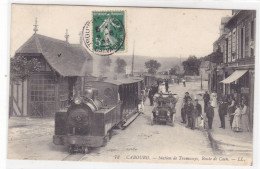 Delcampe - Calvados - Cabourg - Station De Tramways, Roue De Caen - Cabourg