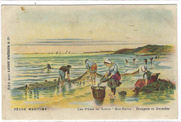 Delcampe - PECHE MARITIME - Les Filets De Grève "Bas-Parcs ", Rougets Et Dorades  -  Ed. Chocolat LOUIT FRERES & Co - Fischerei