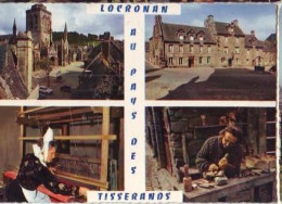Delcampe - Locronan   G108      CPSM  10X15          4 Vues Dont Job Le Sculpteur - Locronan