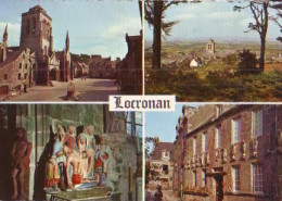 Delcampe - Locronan   G114      CPSM  10X15        4 Vues - Locronan