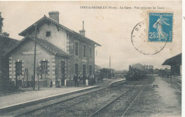 Delcampe - BA 914  /  C P A -  IVRY-LA-BATAILLE  (27) LA GARE VUE PRISE SUR LES QUAIS - Ivry-la-Bataille