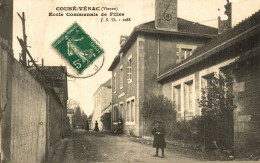 Delcampe - RARE COUHE VERAC ECOLE COMMUNALE DE FILLES - Couhe
