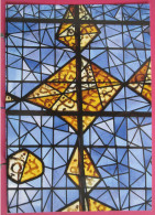 Delcampe - Visuel Pas Très Courant - 50 - Valognes - Abbaye Notre Dame De Protection - Vitrail De Léon Zack - Valognes