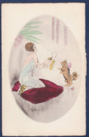 Delcampe - CPA Art Déco Femme Woman Estampe Non Circulée Voir Dos 9 X 14 Barré Dayez érotisme - Frauen