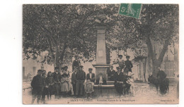Delcampe - CPA De SAINT-VICTORET - Fontaine,Cours De La République. - Sonstige & Ohne Zuordnung